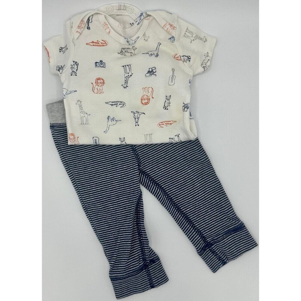 Carter’s Zoo Animal Set Size 9 Months Stripe Giraffe Lion Alligator Bodysuit